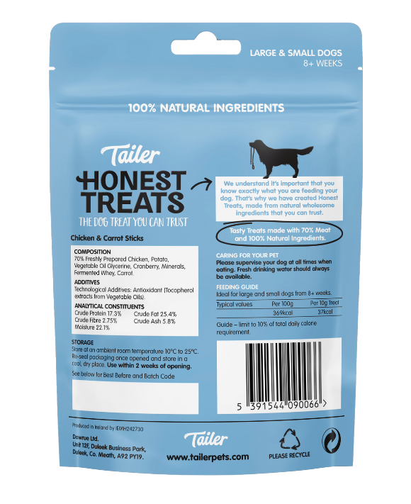 Honest Treats Chicken & Carrot Sticks