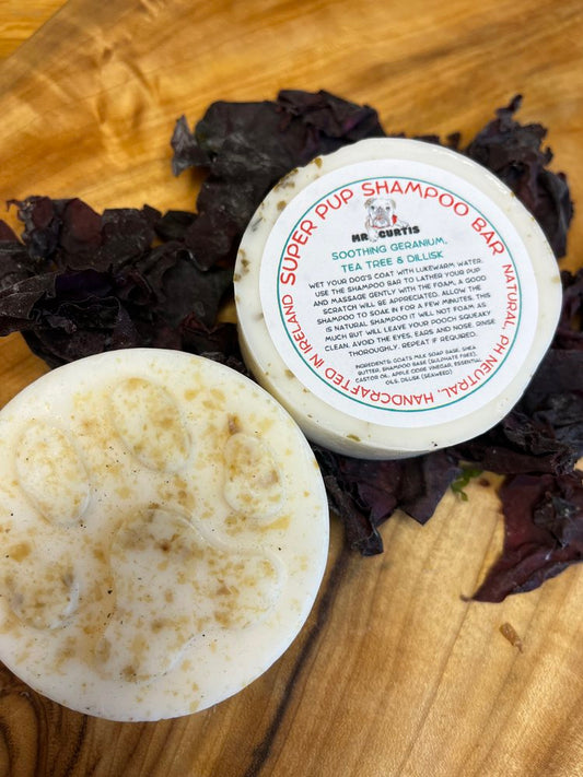Super Pup Shampoo Bar - Geranium, Tea Tree & Dillisk